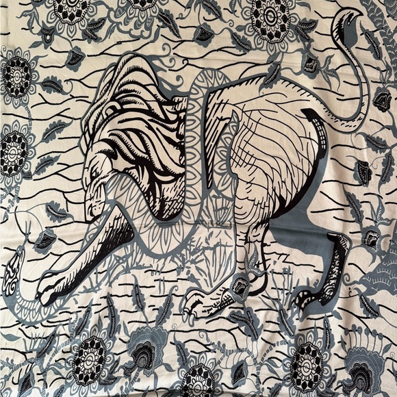 Accessories - Christian Dior Reversible Floral Wrap Silk Scarf.